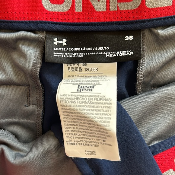 Under Armour Men’s Navy Shorts Size 38 - Picture 4 of 5